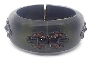 【送料無料】ブレスレット　アクセサリ&mdash;　alexis bittar lucite deco crystal poison green smokehinged cuff braceletalexis bittar lucite deco crystal poison green smo｜hokushin 23,786円