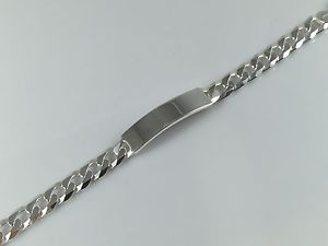【送料無料】ブレスレット　アクセサリ―　スターリングシルバーアイデンティティブレスレットカスタムカーブチェーンsterling silver 925 identity bracelet men custom curved chain