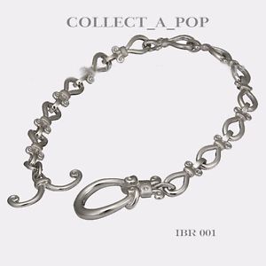 【送料無料】ブレスレット　アクセサリ―　スターリングシルバーブレスレットauthentic kameleon ice 925 sterling silver fleur de lis bracelet ibr001