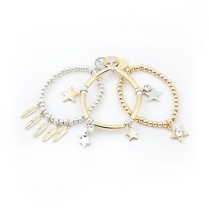 【送料無料】ブレスレット　アクセサリ―　ビビストレッチブレスレット bibi bijoux three stretch charm bracelets