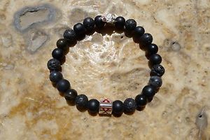 【送料無料】ブレスレット　アクセサリ―　ビーズブレスレットドイツシルバーブロンズハンドメイドcorrigia decima mas x mas bead bracelet skull silver bronze handmade in germany