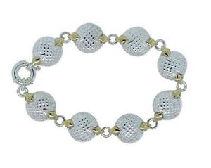 【送料無料】ブレスレット　アクセサリ―　ロレンツォスターリングシルバーコインリンクブレスレットlorenzo lnb337 womens sterling silver 18k coin link springring bracelet