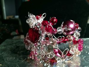 【送料無料】ブレスレット　アクセサリ―　ワイヤービーズカフブレスレットwire and beaded whimsical cuff bracelet