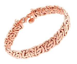 【送料無料】ブレスレット　アクセサリ―　ビザンチンブレスレットローズゴールドブレスレットメンズレディースbyzantine bracelet rose gold doubl bracelet mens ladies gift jewelry