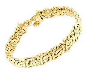 【送料無料】ブレスレット アクセサリ— ビザンチンブレスレットゴールドブレスレットbyzantine bracelet 18ct gold doubl bracelet man woman gift jewelry|hokushin