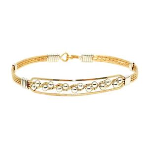 【送料無料】ブレスレット　アクセサリ―　ロナウドゴールドシルバーラップronaldo journey 14k gold amp; silver wraps