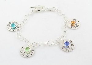 【送料無料】ブレスレット　アクセサリ&mdash;　スターリングシルバーカスタムパーソナライズブレスレットmothers day gift sterling silver custom personalized charm bracelet｜hokushin