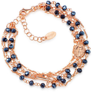 【送料無料】ブレスレット アクセサリ— ブレスレットアーメンbrmfrgジルコン925womensbracelet amen brmfrg rose heart zircons blue 925 silver womens fashion|hokushin