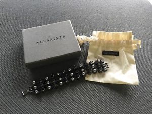 【送料無料】ブレスレット アクセサリ— ブレスレットヘマタイトallsaints drexel bracelet hematite amp; silver|hokushin