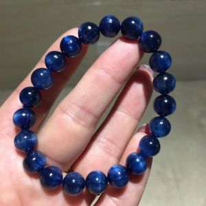 【送料無料】ブレスレット　アクセサリ―　カイアナイトブレスレット9mm aaaanatural blue kyanite gemstone round beads bracelet 9mm aaaa