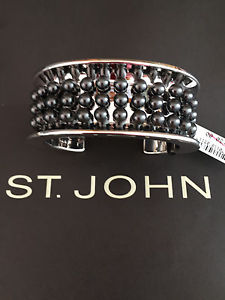 【送料無料】ブレスレット アクセサリ— st john knit womens bracelet designercolor cuff st john knit womens bracelet designer silver color cuff|hokushin