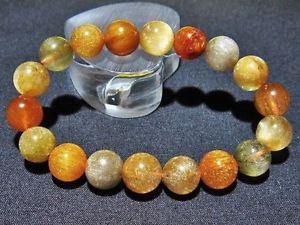 【送料無料】ブレスレット　アクセサリ&mdash;　11mm4aルチルブレスレットgift bl677311mm rare 4a natural golden rutilated quartz round beads bracelet gift bl6773｜hokushin