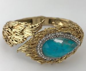 【送料無料】ブレスレット　アクセサリ&mdash;　モルディブフェザーカフヒンジブレスレットalexis bittar maldivian feathered cuff hinged bracelet｜hokushin