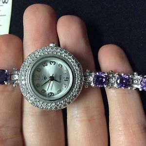 【送料無料】ブレスレット　アクセサリ―　ハンドメイドトルコアメジストhandmade luxury authentic turkish 925 silver watch 8, amethyst