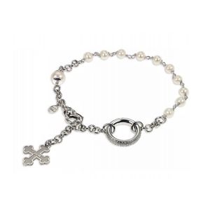 【送料無料】ブレスレット　アクセサリ&mdash;　シルバーホワイトブラザーズブレスレットtuum rosary bracelet in silver 925 and natural pearls white bros 009pc0｜hokushin