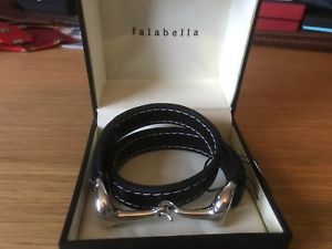 【送料無料】ブレスレット　アクセサリ―　デザイナブレスレットダブルラップfalabella equestrian designer bracelet double wrap snaffle ex display 28,786円