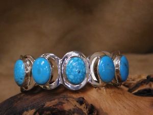 【送料無料】ブレスレット　アクセサリ―　スターリングシルバーターコイズモダンカフブレスレットsterling silver and turquoise modern cuff bracelet