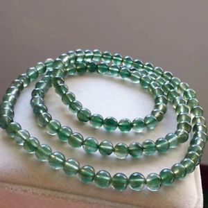 【送料無料】ブレスレット　アクセサリ―　ルチルラウンドビーズブレスレットnatural green rutilated quartz crystal round beads bracelet 6mm aaaa