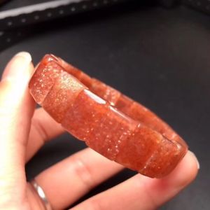 【送料無料】ブレスレット アクセサリ— ゴールドストロベリークリスタルストレッチビーズブレスレットnatural gold strawberry crystal rare stretch rectangle beads bracelet|hokushin