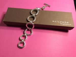 【送料無料】ブレスレット　アクセサリ&mdash;　シルバーラッシュブレスレットドルsilpada 925 sterling silver silver rush hammered bracelet b2709 7400 209｜hokushin