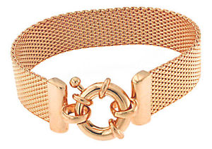 【送料無料】ブレスレット アクセサリ— ブレスレットチェーンローズゴールドイタリアbracelet milanaise chain rose gold doubl men women jewelry tendenze italy|hokushin