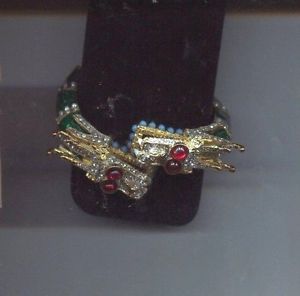 【送料無料】ブレスレット アクセサリ— kenneth lane greenドラゴン2kenneth lane green double dragon bracelet|hokushin