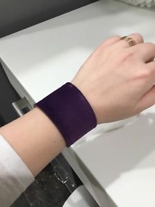 【送料無料】ブレスレット アクセサリ— ビンセントピーチパープルスエードタヒチアンパールカフvincent peach purple suede cuff with tahitian pearl|hokushin