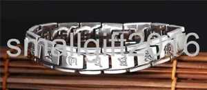 【送料無料】ブレスレット　アクセサリ&mdash;　スターリングシルバートランスポートレトロマントラワイドメンズブレスレットpure s925 sterling silver transport retro mantra wide mens bracelet｜hokushin