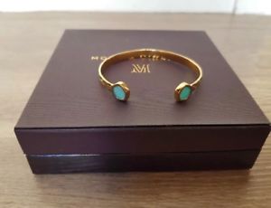 【送料無料】ブレスレット　アクセサリ―　モニカアトランティスカフ￥monica vinader atlantis cuff braceletgold vermeilamazonite stone rrp 255