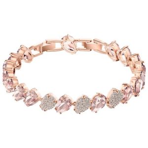 【送料無料】ブレスレット　アクセサリ&mdash;　スワロフスキーミックスブレスレットピンクローズゴールドswarovski mix bracelet, pink, rose gold authentic 5427973｜hokushin