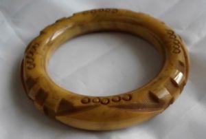 【送料無料】ブレスレット　アクセサリ&mdash;　アールデコブレスレットベークライトart deco bracelet bakelite galalith｜hokushin