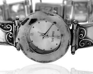 【送料無料】ブレスレット　アクセサリ―　イスラエルスターリングシルバーブレスレットw00044 shablool israel didae handcrafted sterling silver 925 bracelet watch 28,587円