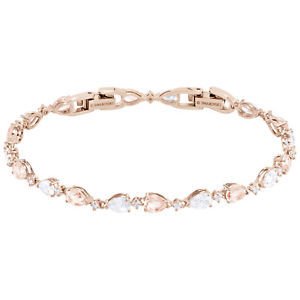 【送料無料】ブレスレット　アクセサリ&mdash;　スワロフスキービンテージブレスレットピンクローズゴールドメッキドルswarovski 5466883 vintage bracelet, pink, rose gold plating rrp219｜hokushin