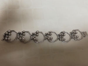 【送料無料】ブレスレット　アクセサリ―　バブルブレスレットスターリングシルバーunidor bubble bracelet sterling silver modernist 925