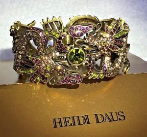【送料無料】ブレスレット アクセサリ— ハイジグリーンラベンダードラゴンブレスレットドル heidi daus mystical madness green lavender dragon bracelet ml 17995|hokushin