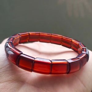 【送料無料】ブレスレット アクセサリ— オレンジガーネットクリスタルビーズブレスレットquality natural orange garnet crystal rectangle beads bracelet aaaa|hokushin