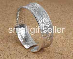 【送料無料】ブレスレット　アクセサリ―　スターリングシルバーレトロブレスレットpure s999 sterling silver flower width retro womens bracelet