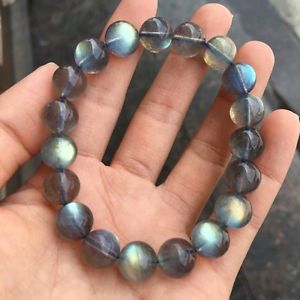【送料無料】ブレスレット　アクセサリ―　ビーズブレスレットnatural ice labradorite rainbow light gemstone beads bracelet 12mm aaaa c