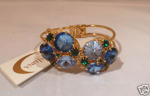 【送料無料】ブレスレット アクセサリ— ガーデンスワロフスキークリスタルブレスレットイタリアnwt monnaluna garden brass swarovski crystal bracelet italy|hokushin