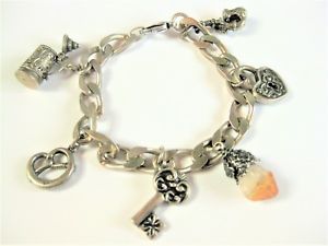 【送料無料】ブレスレット　アクセサリ―　コンプラタpulsera con figuras plata 835 , 48,2 g