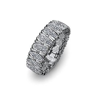 【送料無料】ブレスレット　アクセサリ&mdash;　クリアシルバースワロフスキーエレメントブレスレットオリバーウェーバーclear flexible silver swarovski elements bracelet bows oliver weber 2859｜hokushin