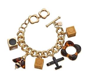 【送料無料】ブレスレット　アクセサリ&mdash;　ブレスレットorla kiely bee and plane charms bracelet of length 225cm｜hokushin