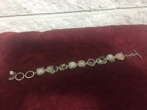 【送料無料】ブレスレット　アクセサリ―　マルチストーンリンクブレスレットソリッドスターリングシルバーbeautiful silpada exemplar multi stone link bracelet solid sterling silver b2790