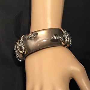 【送料無料】ブレスレット アクセサリ— alexis bittar swarovski crystal accented double snake hingedbraceletalexis bittar swarovski crystal accented double snake|hokushin