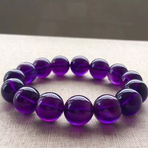 【送料無料】ブレスレット アクセサリ― アメジストストレッチブレスレット155mm aaaanatural purple amethyst quartz crystal round beads stretch bracelet 155mm aaaa