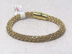 【送料無料】ブレスレット　アクセサリ―　ヴィチェンツァシルバースターリングブレスレットvicenza silver sterling average crystal magnetic bracelet