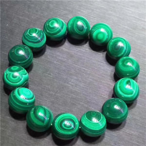 【送料無料】ブレスレット　アクセサリ―　15mmマラカイトマラカイトグリーンブレスレット15mm natural malachite chrysocolla gems stretch round beads bracelet