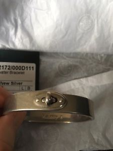 【送料無料】ブレスレット　アクセサリ&mdash;　シルバースリムベイズウォーターブレスレットボックスmulberry silver slim bayswater bracelet small with box｜hokushin