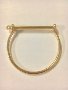 【送料無料】ブレスレット　アクセサリ―　ネジカフブレスレットオリジナルmiansai screw cuff bracelet polished gold plated original sm