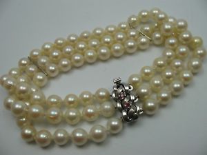 【送料無料】ブレスレット　アクセサリ&mdash;　ボーオーブレスレットドアルジェントtrs beau 3reihiges eau bracelet de perles avec argent 925 fermoir｜hokushin